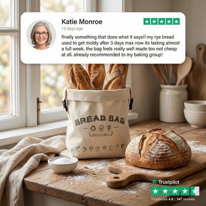 Premium 100% Cotton-Beeswax Bread Bags